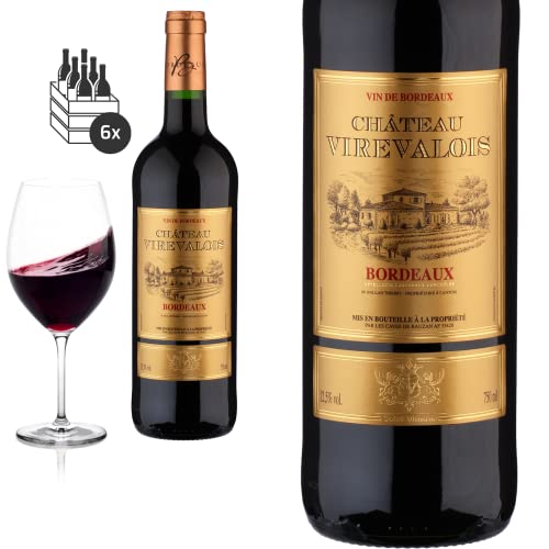 6er Karton 2019 Bordeaux von Château Virevalois - Rotwein von Friedrich Kroté