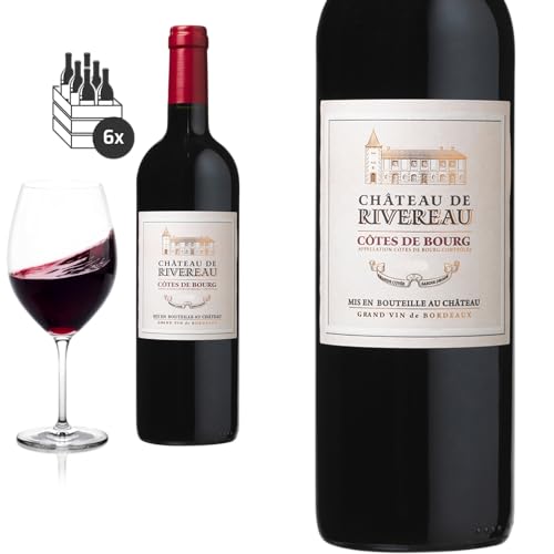 6er Karton 2019 Côtes de Bourg von Château de Riverau - Rotwein von Friedrich Kroté