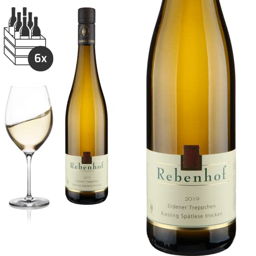 6er Karton 2019 Erdener Treppchen Riesling Spätlese - trocken Rebenhof/Ürzig - Weißwein von Baron-Fuente