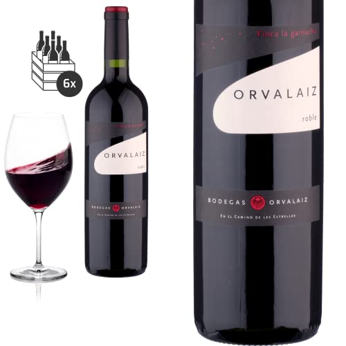 6er Karton 2019 Navarra Garnacha Tinto Roble von Bodegas Orvalaiz - Rotwein von Baron-Fuente