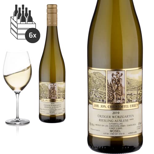 6er Karton 2019 Ürziger Würzgarten Riesling Auslese Joh.Jos Christoffel Erben Weisswein von Friedrich Kroté