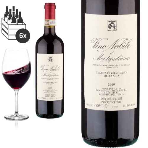 6er Karton 2019 Vino Nobile di Montepulciano von Tenuta di Gracciano della Seta - Rotwein von Friedrich Kroté