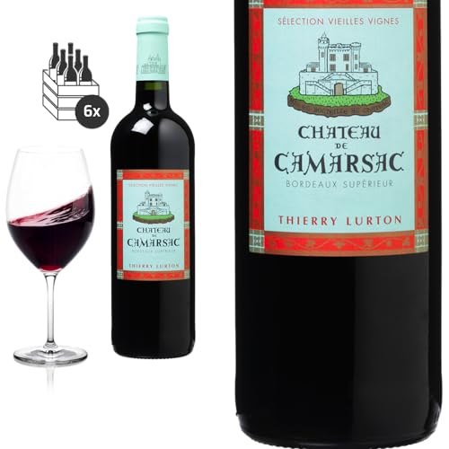 6er Karton 2020 Bordeaux Supérieur Vieilles Vignes von Château de Camarsac - Rotwein von Friedrich Kroté