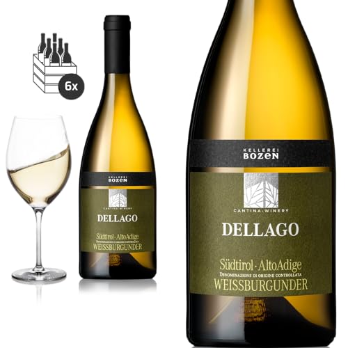 6er Karton 2020 Dellago Weißburgunder DOC Südtirol von Kellerei Bozen/Gries - Weißwein von Friedrich Kroté