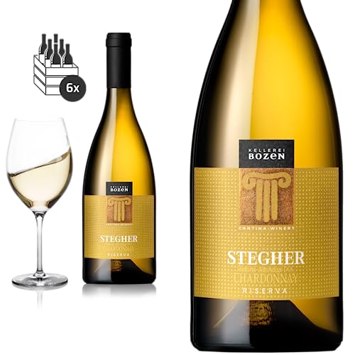 6er Karton 2020 Stegher Chardonnay Riserva DOC Südtirol von Kellerei Bozen/Gries - Weißwein von Baron-Fuente