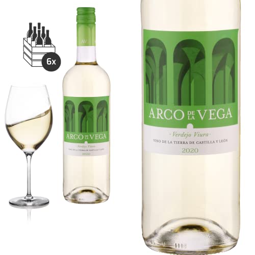 6er Karton 2020 Verdejo Viura Arco de la Vega von Avelino Vegas - Weißwein von Friedrich Kroté