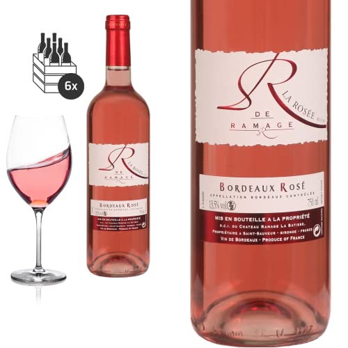 6er Karton 2021 Bordeaux rosé La ROSEE de Ramage von Château Ramage la Batisse - Rosewein von Friedrich Kroté