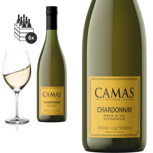 6er Karton 2021 Chardonnay Camas von Anne de Joyeuse - Weißwein von Friedrich Kroté