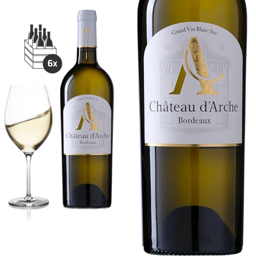 6er Karton 2021 Château d'Arche Bordeaux blanc Weißwein von Friedrich Kroté