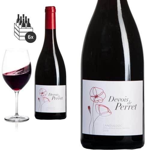 6er Karton 2021 Languedoc Rouge Devois de Perret von Cellier du Pic - Rotwein von Friedrich Kroté