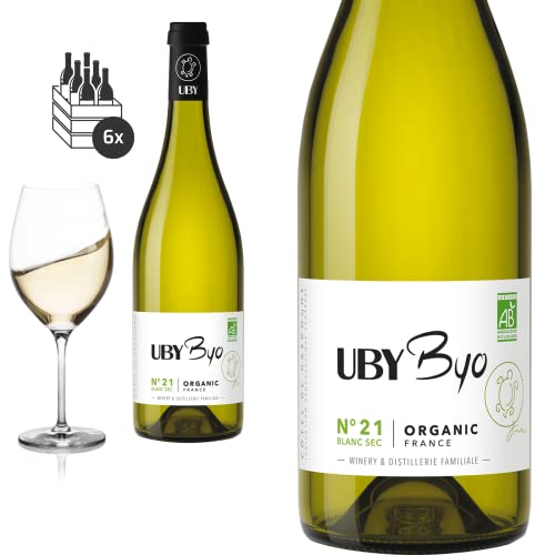 6er Karton 2022 BIO Uby N° 21 Blanc Sec von Domaine d'Uby - Weißwein von Baron-Fuente