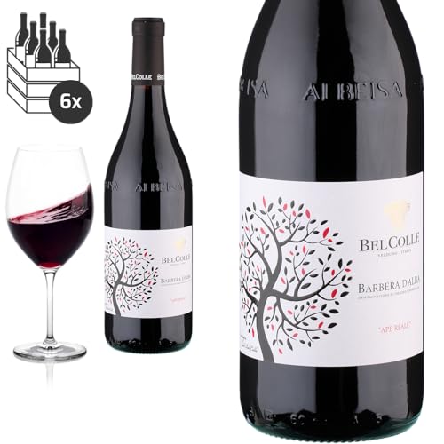 6er Karton 2022 Barbera d'Alba Bel Colle Ape Reale - Rotwein von Baron-Fuente