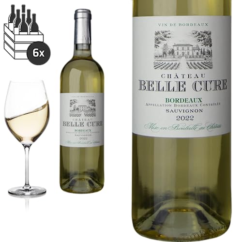 6er Karton 2022 Bordeaux Sauvignon blanc sec Château Belle Cure - Weißwein von Friedrich Kroté