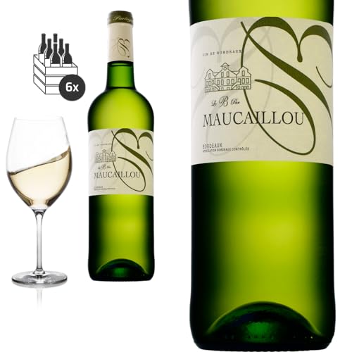 6er Karton 2022 Bordeaux blanc Le B par Maucaillou - Weißwein 6er Karton 2022 Bordeaux blanc Le B par Maucaillou - Weißwein von Baron-Fuente