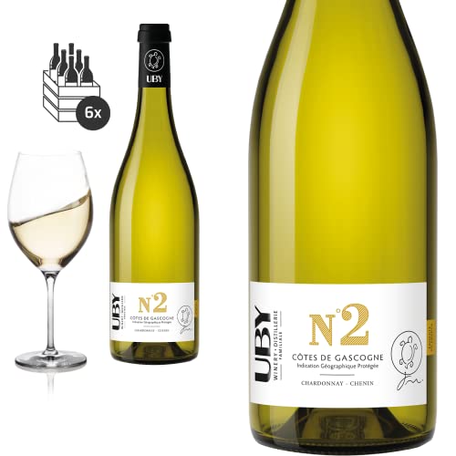 6er Karton 2022 Uby N° 2 Chardonnay Chenin von Domaine d'Uby - Weißwein von Baron-Fuente
