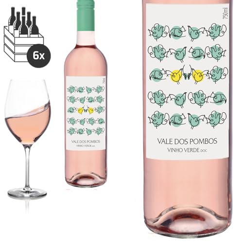 6er Karton 2022 Vinho Verde Rosado Vale dos Pombos von Quinta da Lixa - Roséwein von Baron-Fuente