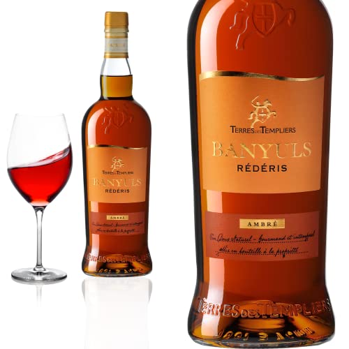 6er Karton Banyuls blanc Rederis - demi-doux -Terres des Templiers - Ambré (Bernsteinfarbe) - Prämiert von Baron-Fuente