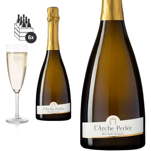 6er Karton L'Arche Perlée Blanc de Blancs von Château d'Arche - Sekt von Baron-Fuente