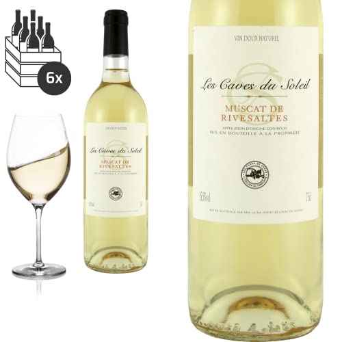 6er Karton Muscat de Rivesaltes Les Caves du Soleil von Terres des Templiers - Weißwein von Friedrich Kroté