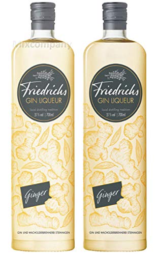 Friedrichs Gin Liqueur Ginger 0,7l 700ml (31% Vol) - 2er Pack- [Enthält Sulfite] von Friedrichs-Friedrichs