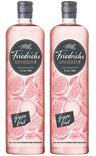 Friedrichs Gin Liqueur Grapefruit 0,7l 700ml (31% Vol) - 2er Pack - [Enthält Sulfite] von Friedrichs-Friedrichs
