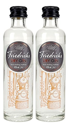 Friedrichs Dry Gin Mini (45% Vol) Set ? 2x 4cl -[Enthält Sulfite] von Friedrichs