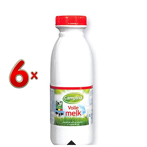 Campina Volle melk 4 x 6 x 500 ml Flasche (Vollmilch) von FrieslandCampina