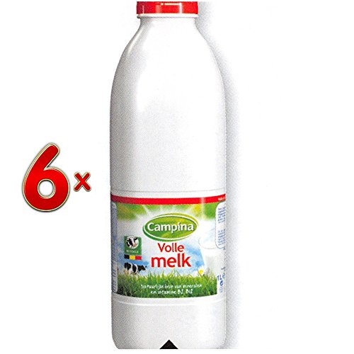 Campina Volle melk 6 x 1 l Flasche (Vollmilch) von FrieslandCampina
