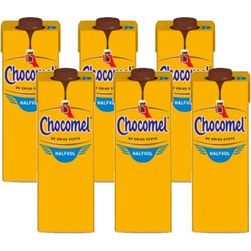 Chocomel Kakao Halfvol 6 x 1000ml Karton Pack von FrieslandCampina