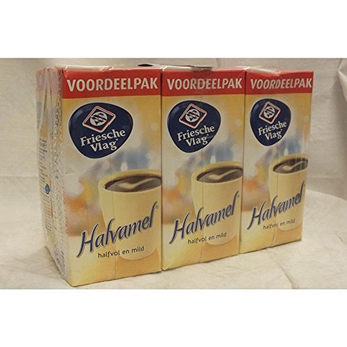 Friesche Vlag Halbfett Kaffee-Milch 6 x 1l Karton Pack (Halvamel) von FrieslandCampina