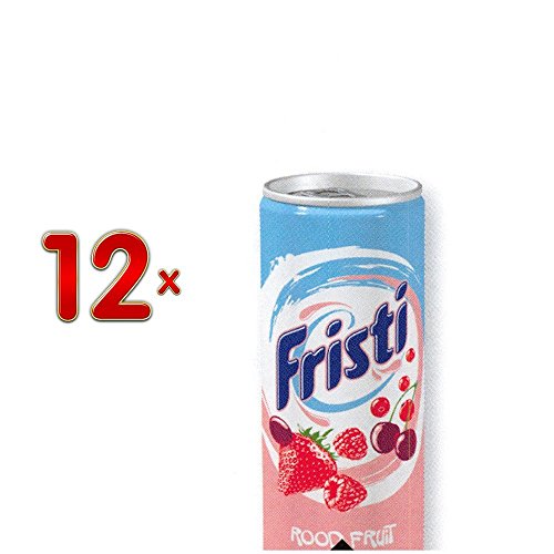 Fristi Fruits Rouges 12 x 250 ml Dose (Joghurt-Drink mit dem Geschmack roter Früchte) von FrieslandCampina