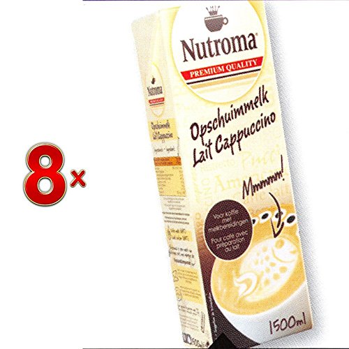 Nutroma Lait Cappuccino Tetra 8 x 1,5 Liter Packung (Aufschäumer-Milch für Cappuccino) von FrieslandCampina
