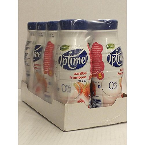 Optimel Joghurt-Drink, Erdbeere Himbeere, 8 x 330ml PET-Flaschen (aardbei framboos) von FrieslandCampina