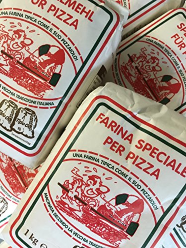 2 Packungen a 1,0 Kg Pizzamehl vom Shop-of-Wonder ® Weizenmehl Mehl für Pizza Typ 00 geeignet für die Zubereitung von Pizza, Pizzabrötchen und Ciabatta von Friessinger