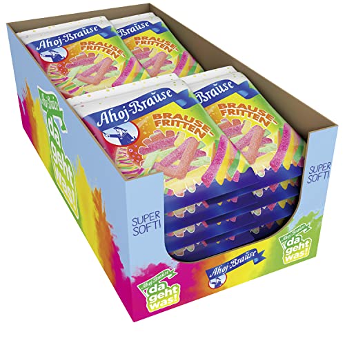 Frigeo Ahoj-Brause Fritten – prickelndes softes Gummibonbon in vier süß-sauren Geschmacksrichtungen, softe Gummi-Bonbons für das perfekte Naschvergnügen, vegan, im Vorrats-Pack, 16 x 150 g Frigeo Ahoj-Brause Fritten – prickelndes softes Gummibonbon in vier süß-sauren Geschmacksrichtungen, softe Gummi-Bonbons für das perfekte Naschvergnügen, vegan, im Vorrats-Pack, 16 x 150 g von Frigeo Ahoj-Brause