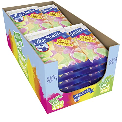 Frigeo Ahoj-Brause Kaubonbons – prickelndes softes Kaubonbon in vier süß-sauren Geschmacksrichtungen, Kaubonbons für das perfekte Naschvergnügen, vegan, im Vorrats-Pack, 16 x 150 g Frigeo Ahoj-Brause Kaubonbons – prickelndes softes Kaubonbon in vier süß-sauren Geschmacksrichtungen, Kaubonbons für das perfekte Naschvergnügen, vegan, im Vorrats-Pack, 16 x 150 g von Frigeo Ahoj-Brause