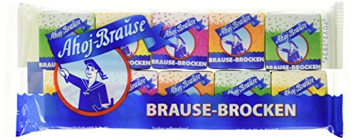Frigeo Ahoj-Brause Brause-Brocken für den extra Brause-Kick in 4 Geschmacksrichtungen: Waldmeister, Zitrone, Orange und Himbeere, 17-er Pack (17 x 80 g) von Frigeo Ahoj-Brause