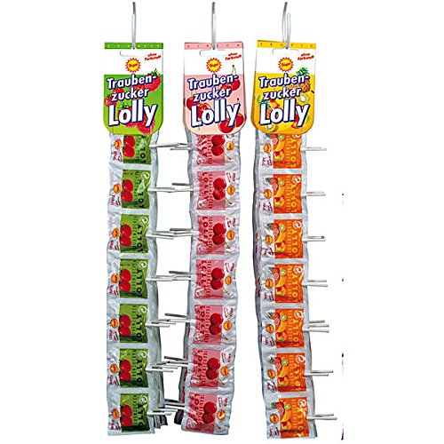 Frigeo Traubenzucker Lolly Ketten 3-fach sortiert 40st. von Frigeo