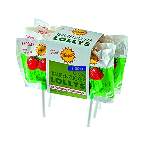 Frigeo Traubenzucker Lolly Ketten Erdbeer (40 x 7 x7,5g) von Frigeo