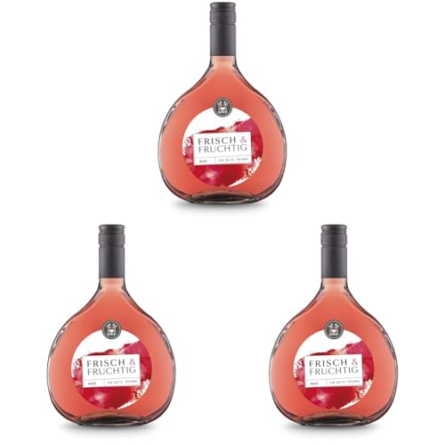 Frisch & Fruchtig Frisch & Fruchtig Rosé, halbtrocken Halbtrocken (1 x 750 ml) (Packung mit 3) von Frisch & Fruchtig
