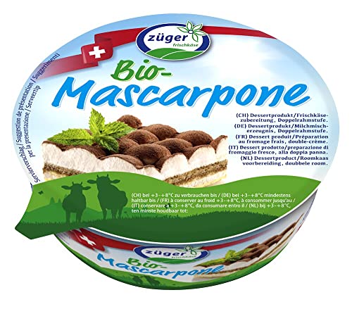 Züger Frischkäse AG Züger Bio Mascarpone Crème SGA (6 x 250 gr) von Züger Frischkäse AG