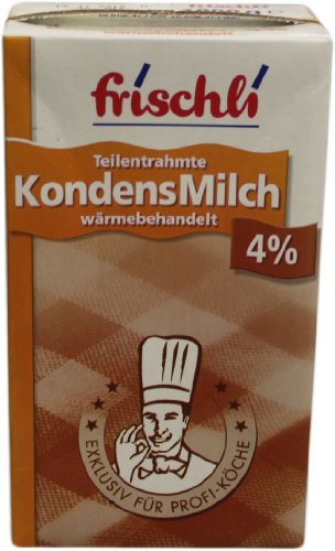 Frischli Kondensmilch 7,5% feiner Geschmack und hohe Weißkraft 1800g Frischli Kondensmilch 7,5% feiner Geschmack und hohe Weißkraft 1800g von Frischli