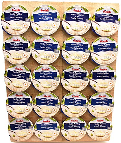 frischli Vanilla-Pudding mit Sahne, 20er Pack (20 x 85g) von frischli