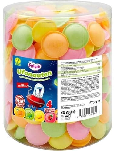 Frisia Fruit Ufos | Essoblaten mit Brause- Füllung | 390 Stk= 375g Frisia Fruit Ufos | Essoblaten mit Brause- Füllung | 390 Stk= 375g von Frisia