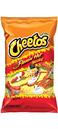 Cheetos Flamin'Hot Knusprige Snacks mit Käse - 2er Pack (2x241g) von Frito Lay