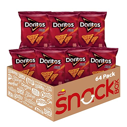 Doritos Tortilla Chips, Nacho Cheese, 1.75-Ounce Large Single Serve Bags (Pack of 64) von Doritos