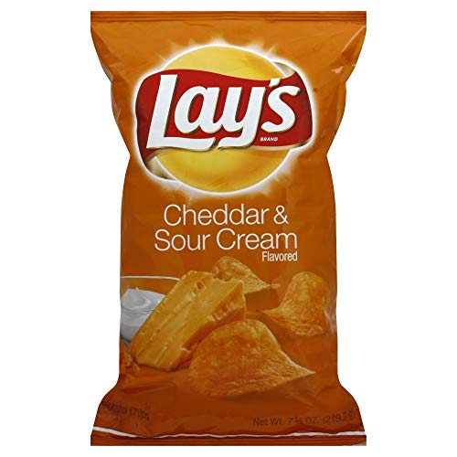 Lay's Cheddar & Sour Cream Flavored Potato Chips - 7.75oz von Frito Lay