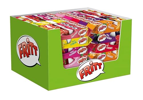 FRITT Frucht 60 x 70g, Kaubonbon-Streifen mit Vitamin C, in 7 leckeren & fruchtigen Geschmacksrichtungen FRITT Frucht 60 x 70g, Kaubonbon-Streifen mit Vitamin C, in 7 leckeren & fruchtigen Geschmacksrichtungen von Fritt