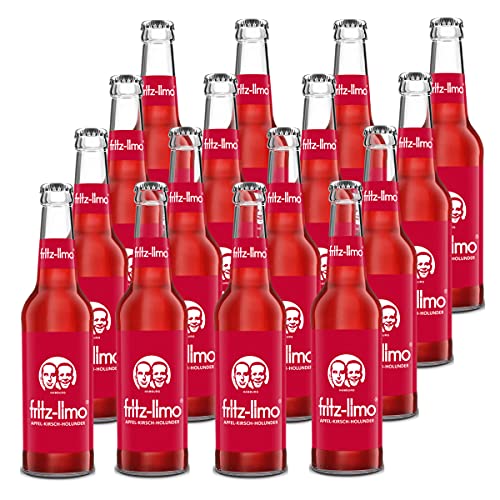 fritz-limo Apfel-Kirsch-Holunder 16 Flaschen je 0,33l incl. Mehrweg Pfand von fritz-kola