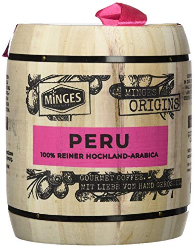 Fritz Minges Peru Hochland Arabica Im Holzfassung (1 x 250 g) von Minges
